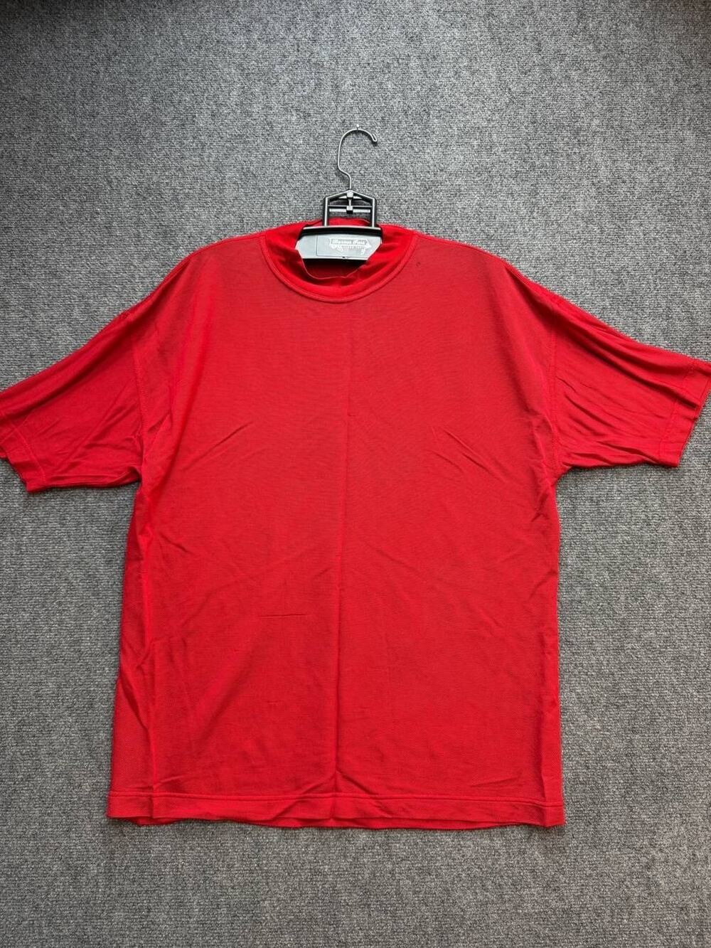 Versace Classic V2 Red Knit Shirt Mens Size L Made In Italy Rayon